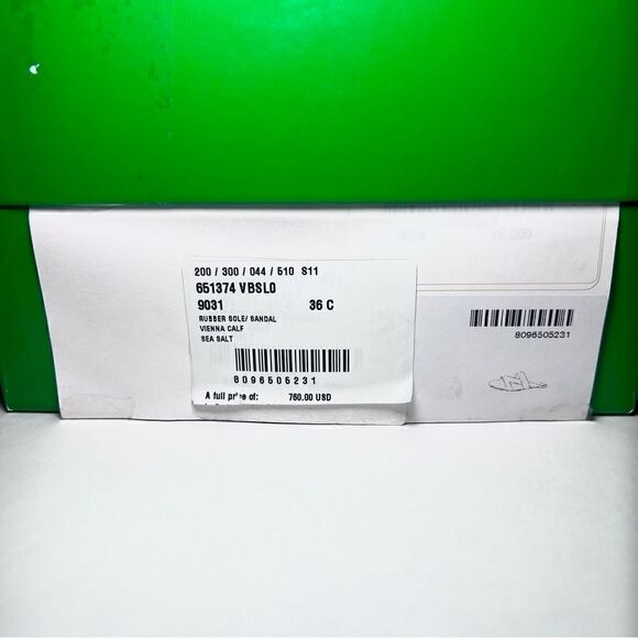 Bottega Veneta The Band Flat Sandals in Sea Salt - Picture 7 of 7